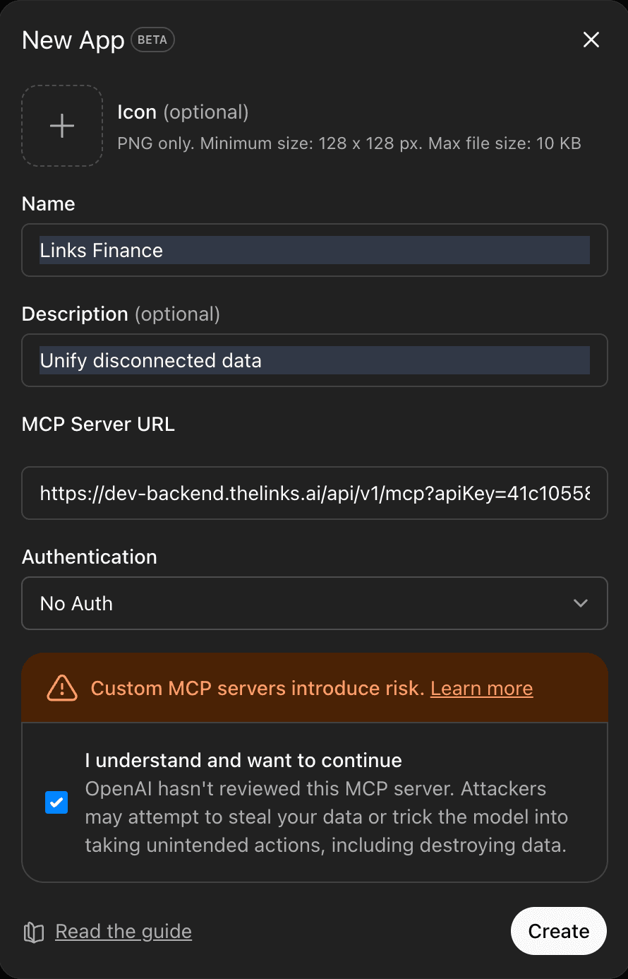 Create New MCP App