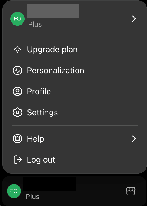 ChatGPT Profile Settings